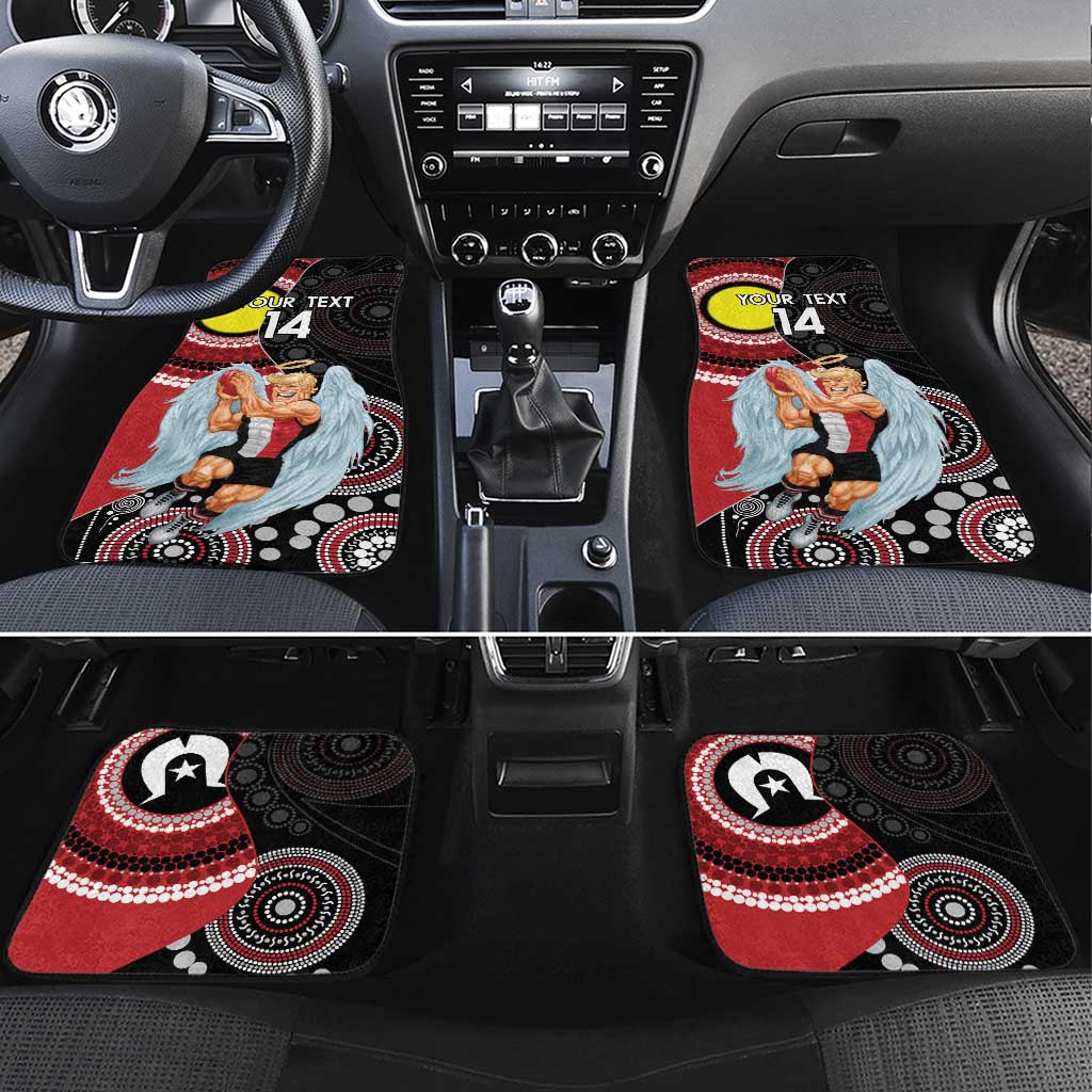 Custom AFL St Kilda NAIDOC Week Car Mats Keep The Fire Burning Indigenous Art