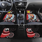 Custom AFL St Kilda NAIDOC Week Car Mats Keep The Fire Burning Indigenous Art