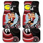 Custom AFL St Kilda NAIDOC Week Car Mats Keep The Fire Burning Indigenous Art