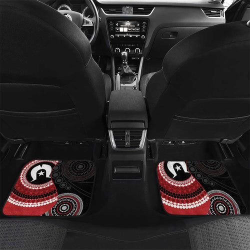 Custom AFL St Kilda NAIDOC Week Car Mats Keep The Fire Burning Indigenous Art