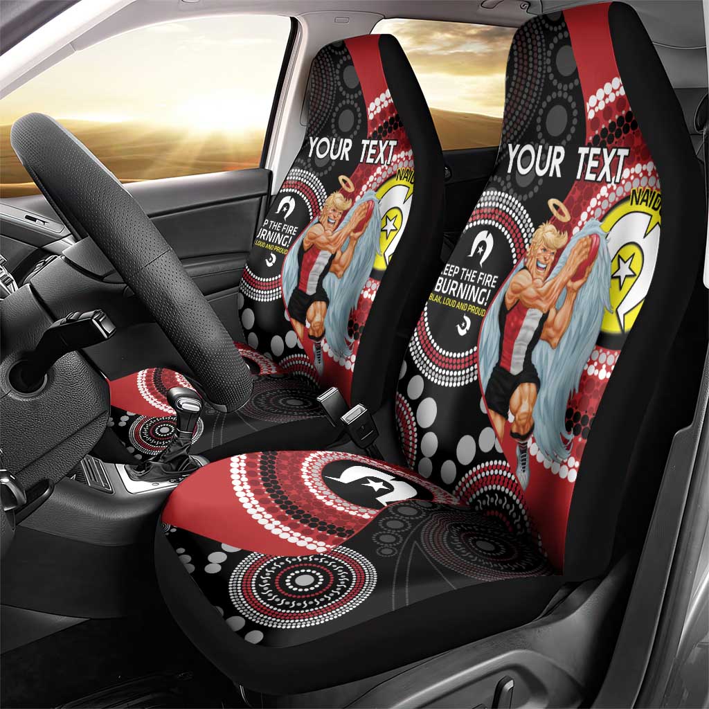 Custom AFL St Kilda NAIDOC Week Car Seat Cover Keep The Fire Burning Indigenous Art