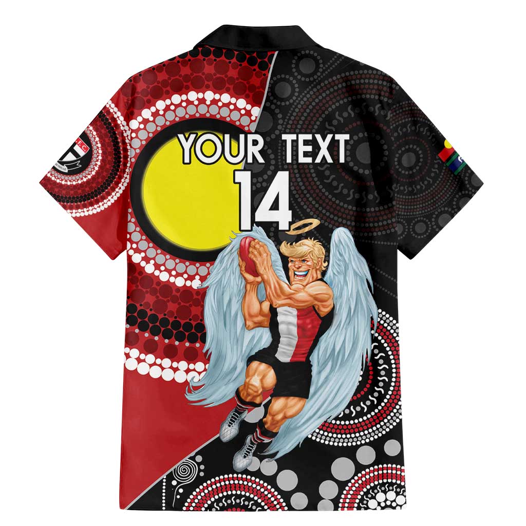 Custom AFL St Kilda NAIDOC Week Family Matching Mermaid Dress and Hawaiian Shirt Keep The Fire Burning Indigenous Art