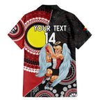 Custom AFL St Kilda NAIDOC Week Family Matching Mermaid Dress and Hawaiian Shirt Keep The Fire Burning Indigenous Art
