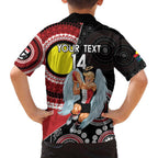Custom AFL St Kilda NAIDOC Week Family Matching Off Shoulder Short Dress and Hawaiian Shirt Keep The Fire Burning Indigenous Art