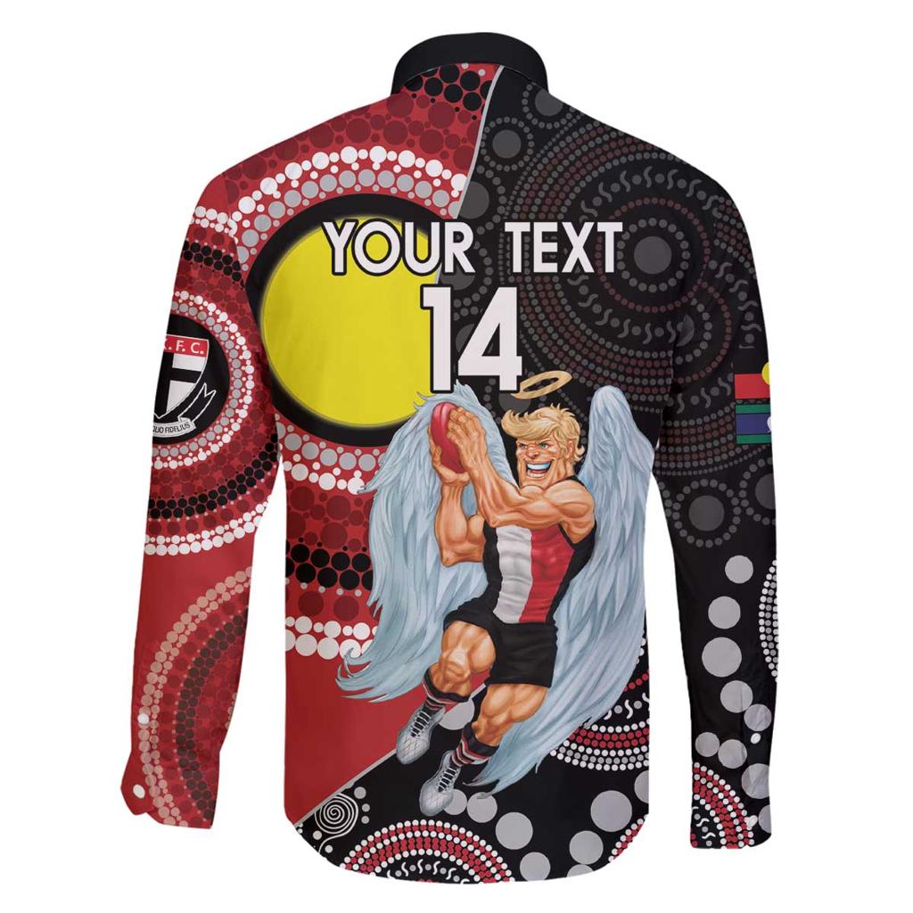 Custom AFL St Kilda NAIDOC Week Family Matching Puletasi and Hawaiian Shirt Keep The Fire Burning Indigenous Art