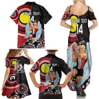 Custom AFL St Kilda NAIDOC Week Family Matching Summer Maxi Dress and Hawaiian Shirt Keep The Fire Burning Indigenous Art