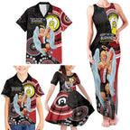 Custom AFL St Kilda NAIDOC Week Family Matching Tank Maxi Dress and Hawaiian Shirt Keep The Fire Burning Indigenous Art