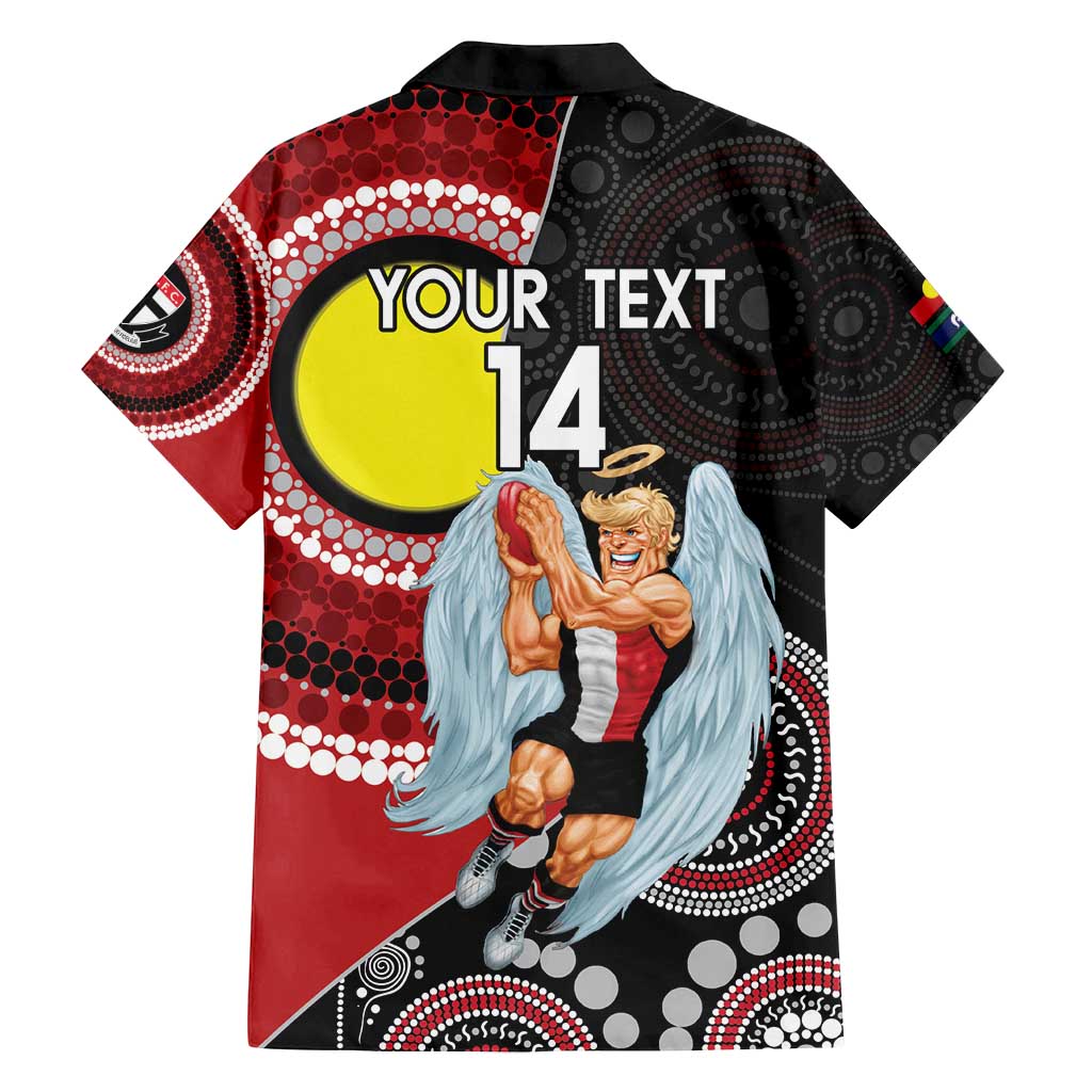 Custom AFL St Kilda NAIDOC Week Family Matching Tank Maxi Dress and Hawaiian Shirt Keep The Fire Burning Indigenous Art