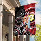 Custom AFL St Kilda NAIDOC Week Garden Flag Keep The Fire Burning Indigenous Art