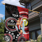 Custom AFL St Kilda NAIDOC Week Garden Flag Keep The Fire Burning Indigenous Art