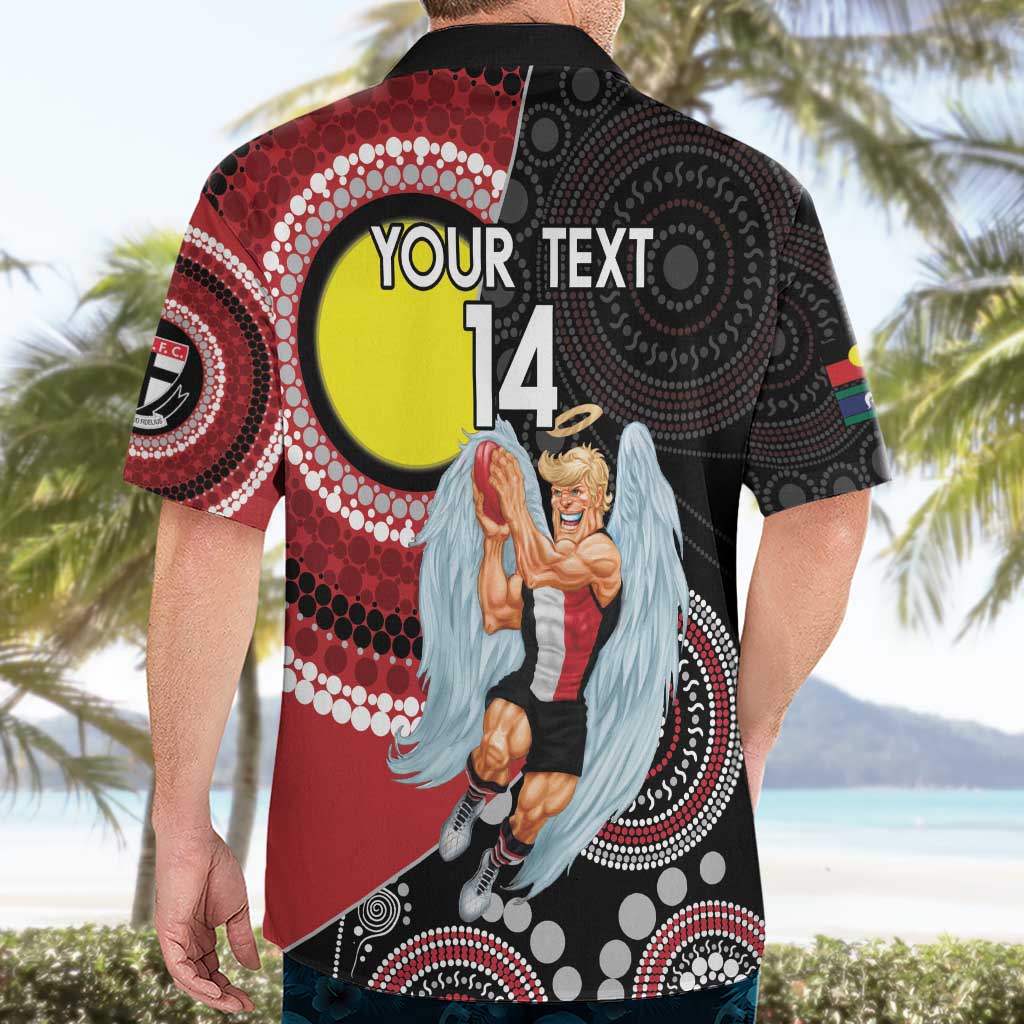 Custom AFL St Kilda NAIDOC Week Hawaiian Shirt Keep The Fire Burning Indigenous Art