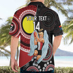 Custom AFL St Kilda NAIDOC Week Hawaiian Shirt Keep The Fire Burning Indigenous Art