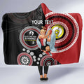 Custom AFL St Kilda NAIDOC Week Hooded Blanket Keep The Fire Burning Indigenous Art