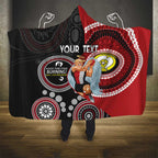 Custom AFL St Kilda NAIDOC Week Hooded Blanket Keep The Fire Burning Indigenous Art
