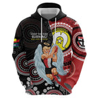 Custom AFL St Kilda NAIDOC Week Hoodie Keep The Fire Burning Indigenous Art