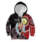 Custom AFL St Kilda NAIDOC Week Kid Hoodie Keep The Fire Burning Indigenous Art