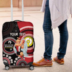 Custom AFL St Kilda NAIDOC Week Luggage Cover Keep The Fire Burning Indigenous Art