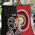 Custom AFL St Kilda NAIDOC Week Quilt Keep The Fire Burning Indigenous Art