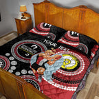 Custom AFL St Kilda NAIDOC Week Quilt Bed Set Keep The Fire Burning Indigenous Art