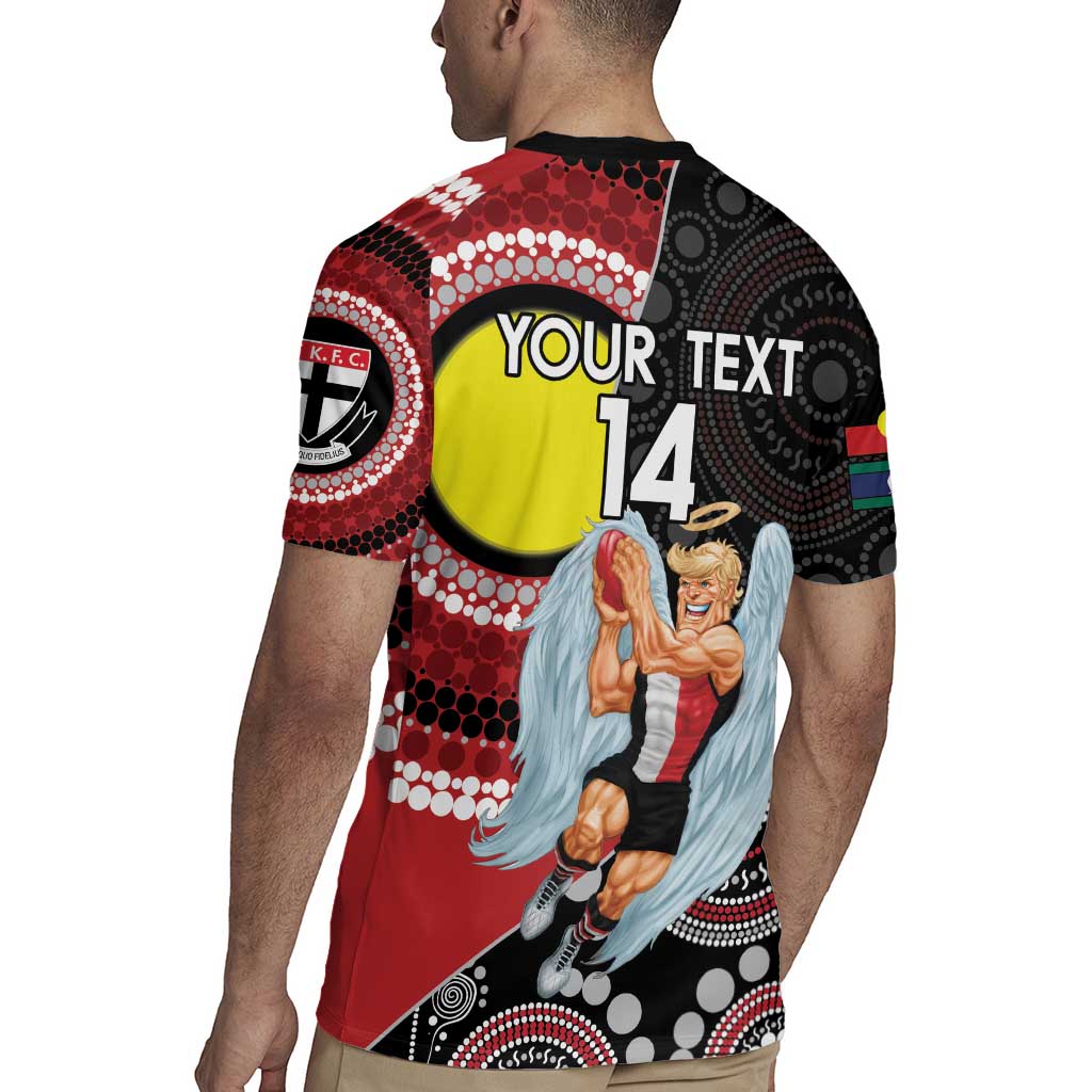 Custom AFL St Kilda NAIDOC Week Rugby Jersey Keep The Fire Burning Indigenous Art