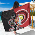 Custom AFL St Kilda NAIDOC Week Sarong Keep The Fire Burning Indigenous Art