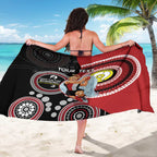 Custom AFL St Kilda NAIDOC Week Sarong Keep The Fire Burning Indigenous Art