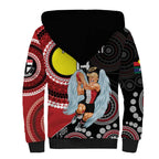 Custom AFL St Kilda NAIDOC Week Sherpa Hoodie Keep The Fire Burning Indigenous Art
