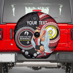 Custom AFL St Kilda NAIDOC Week Spare Tire Cover Keep The Fire Burning Indigenous Art