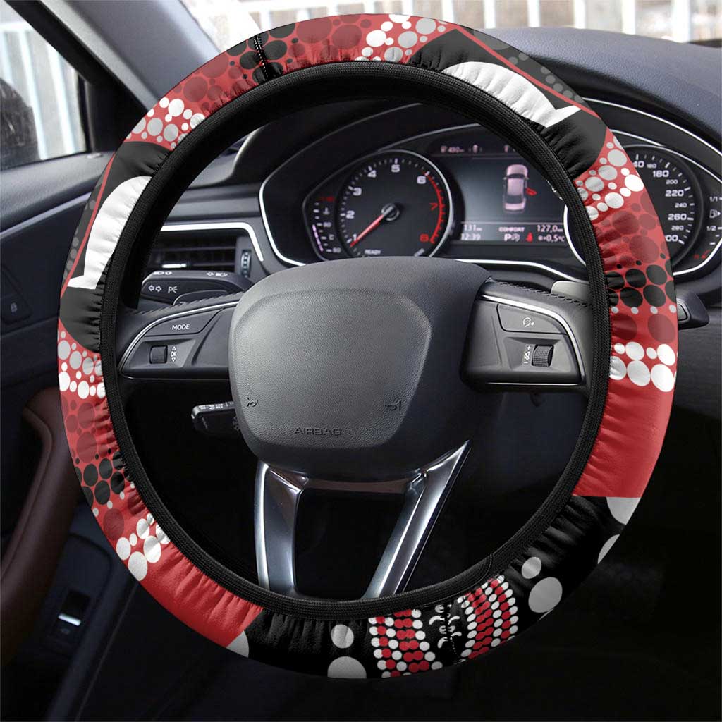 AFL St Kilda NAIDOC Week Steering Wheel Cover Keep The Fire Burning Indigenous Art
