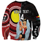 Custom AFL St Kilda NAIDOC Week Sweatshirt Keep The Fire Burning Indigenous Art