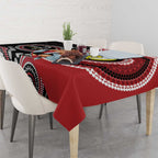 Custom AFL St Kilda NAIDOC Week Tablecloth Keep The Fire Burning Indigenous Art