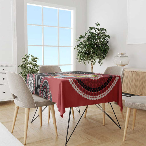 Custom AFL St Kilda NAIDOC Week Tablecloth Keep The Fire Burning Indigenous Art