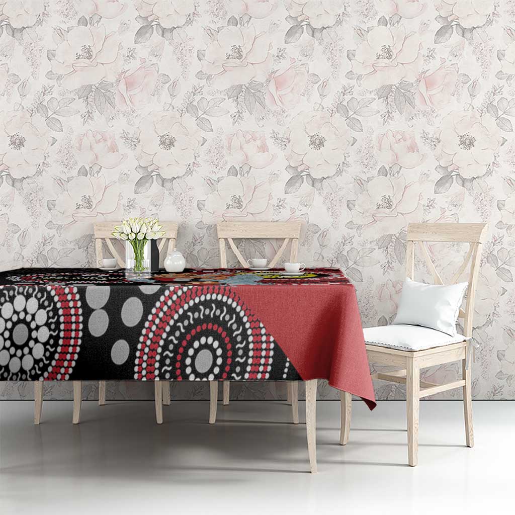 Custom AFL St Kilda NAIDOC Week Tablecloth Keep The Fire Burning Indigenous Art