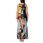 Custom AFL St Kilda NAIDOC Week Tank Maxi Dress Keep The Fire Burning Indigenous Art