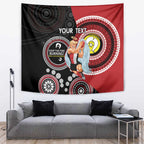Custom AFL St Kilda NAIDOC Week Tapestry Keep The Fire Burning Indigenous Art