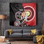 Custom AFL St Kilda NAIDOC Week Tapestry Keep The Fire Burning Indigenous Art