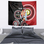 Custom AFL St Kilda NAIDOC Week Tapestry Keep The Fire Burning Indigenous Art