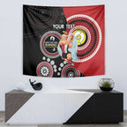 Custom AFL St Kilda NAIDOC Week Tapestry Keep The Fire Burning Indigenous Art