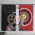 Custom AFL St Kilda NAIDOC Week Window Curtain Keep The Fire Burning Indigenous Art