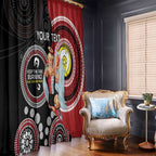 Custom AFL St Kilda NAIDOC Week Window Curtain Keep The Fire Burning Indigenous Art