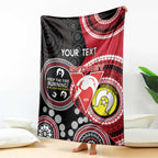 Custom AFL Swans NAIDOC Week Blanket Keep The Fire Burning Indigenous Art