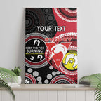 Custom AFL Swans NAIDOC Week Canvas Wall Art Keep The Fire Burning Indigenous Art