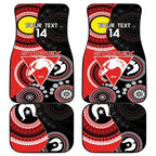 Custom AFL Swans NAIDOC Week Car Mats Keep The Fire Burning Indigenous Art