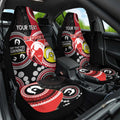 Custom AFL Swans NAIDOC Week Car Seat Cover Keep The Fire Burning Indigenous Art