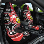 Custom AFL Swans NAIDOC Week Car Seat Cover Keep The Fire Burning Indigenous Art