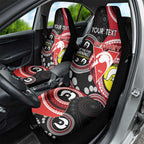 Custom AFL Swans NAIDOC Week Car Seat Cover Keep The Fire Burning Indigenous Art