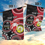 Custom AFL Swans NAIDOC Week Garden Flag Keep The Fire Burning Indigenous Art