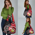 Custom AFL Swans NAIDOC Week Grocery Bag Keep The Fire Burning Indigenous Art