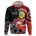 Custom AFL Swans NAIDOC Week Hoodie Keep The Fire Burning Indigenous Art