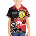 Custom AFL Swans NAIDOC Week Kid Hawaiian Shirt Keep The Fire Burning Indigenous Art